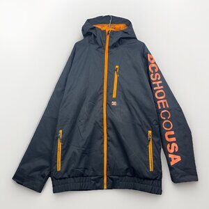 Y2K DC Shoes USA Snow Jacket Men M 10K Waterproof Snowboard Black Insulated Coat